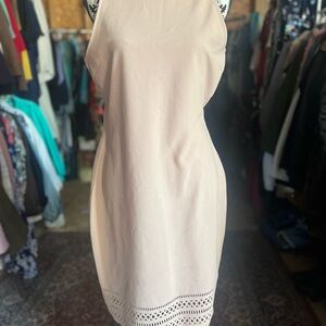 Charlotte Russe Cream sleeveless dress